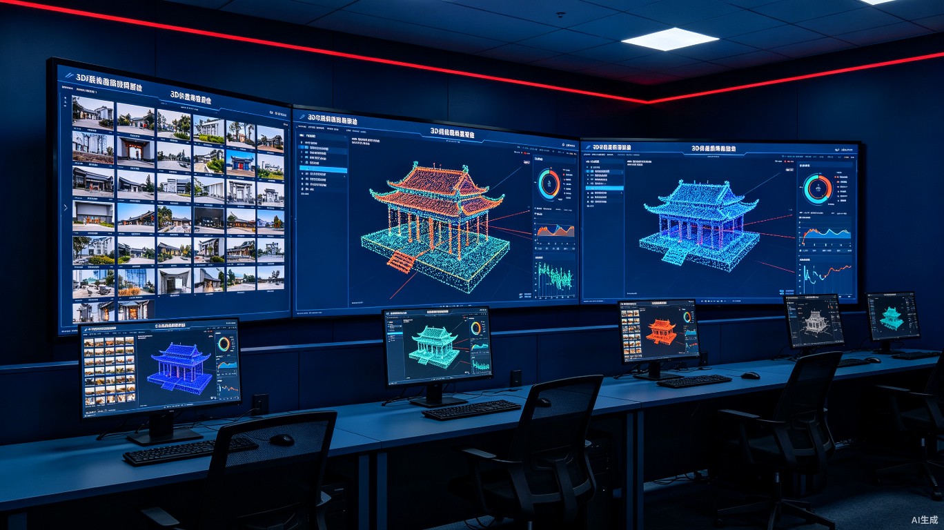 从照片到三维模型的AI自动化重建：朗慧照片建模数据集推动三维数字化普及